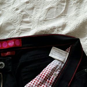 Glo jeans. Black. 11 long. With conchos