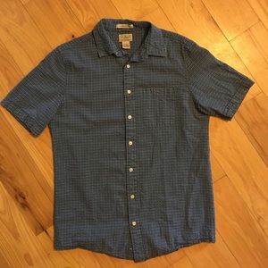 L.L. Bean Short Sleeve Seersucker Shirt