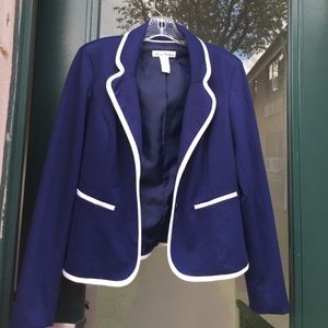 Soft Blue and White Blazer