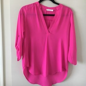 Hot pink top!
