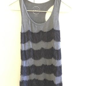 Gray tunic tank top