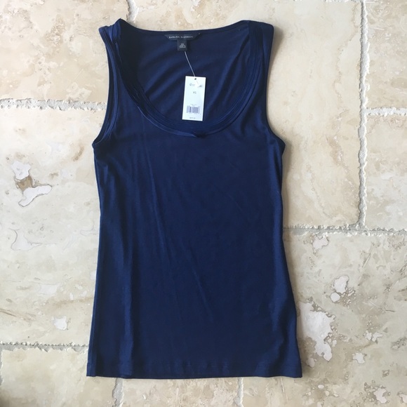 NWT Banana Republic Navy Tank/Shell XS - Picture 2 of 5