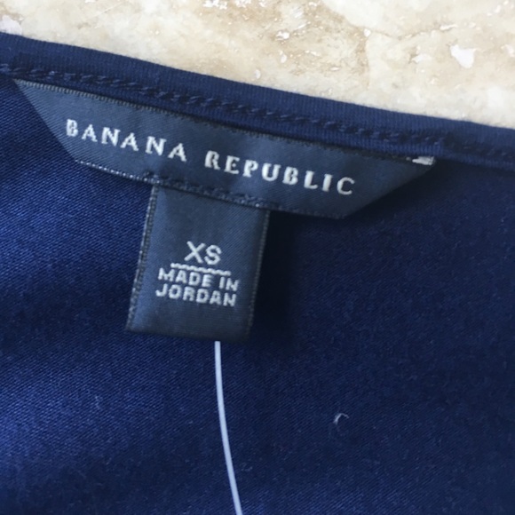 NWT Banana Republic Navy Tank/Shell XS - Picture 3 of 5