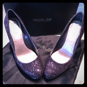 RACHEL ZOE authentic glitter heels