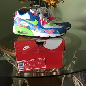 Youth Nike Air Max 90 Print Mesh🔥 Size 3.5!