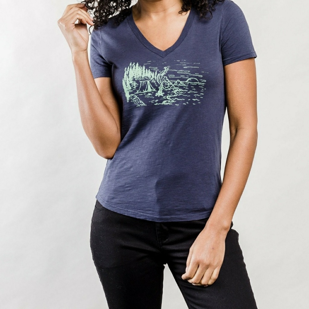 United By Blue Coastline Tee in Navy (Organic!)