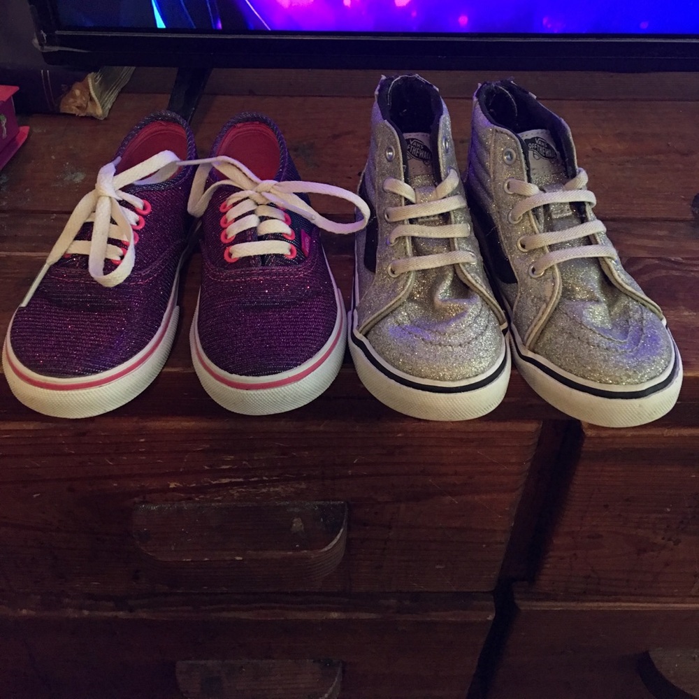2 pair of vans together