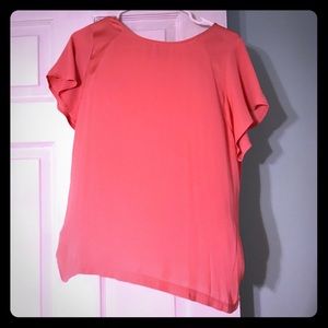 Pink top with satin detail