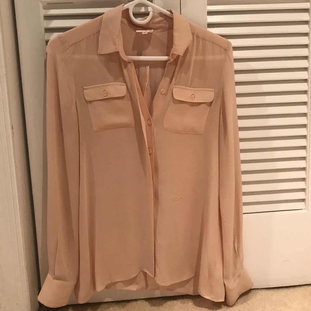 Parker Open Back Silk Blouse