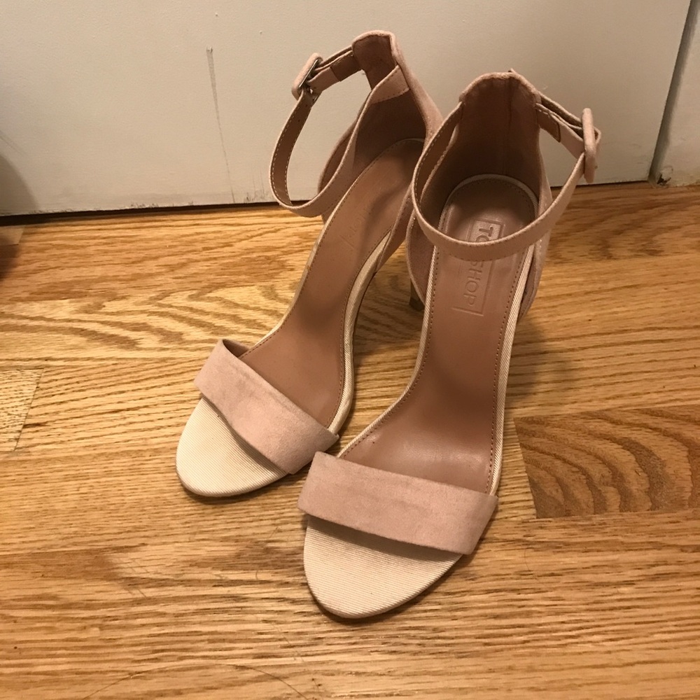 Blush Topshop Heeled sandals