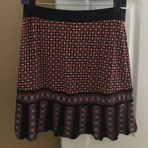 Printed ruffled skirt