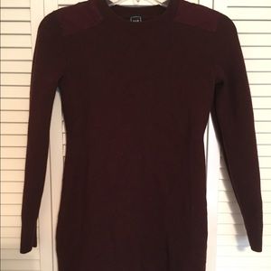 Beautiful Deep Red Sweater Dress