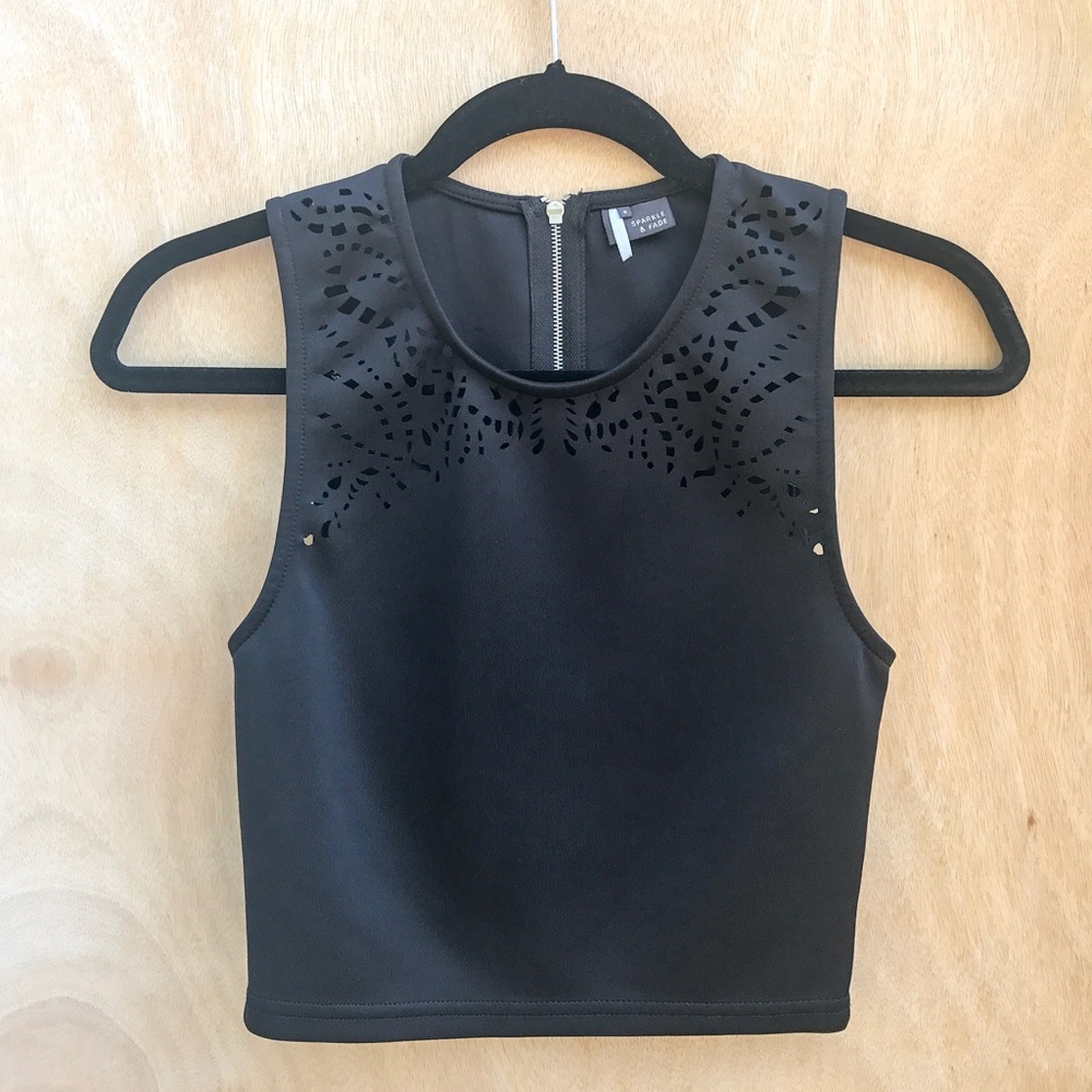 Sparkle & Fade crop top