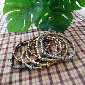 Bracelets, set of 7
