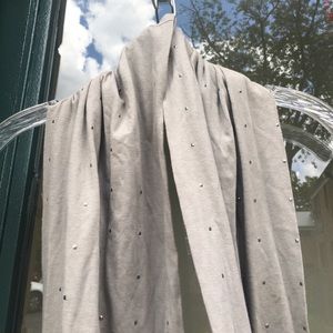 Juicy Couture Grey Infinity Scarf with Small Studs