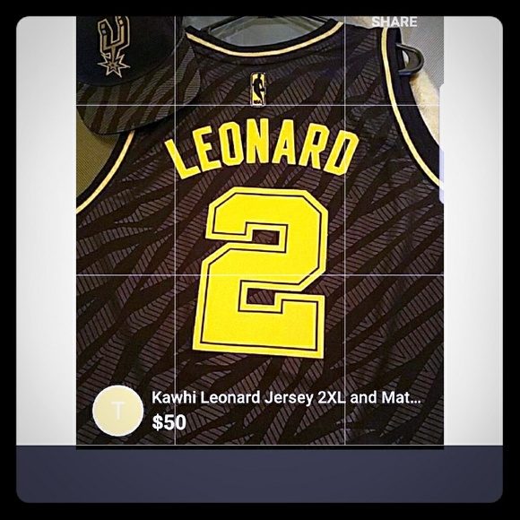 Khawhi Leanord Jersey and Matching Snapback Hat - Picture 1 of 1