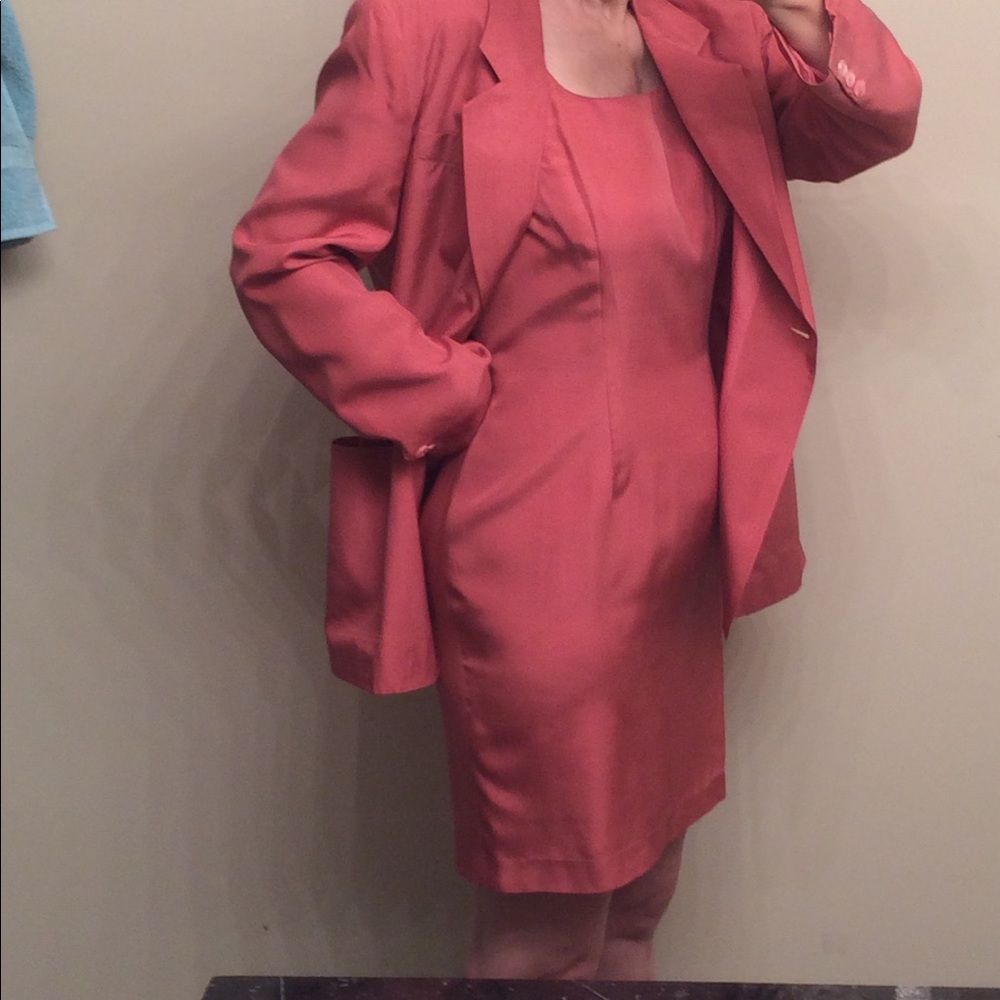 Patrick silk sleeveless dress and matching jacket