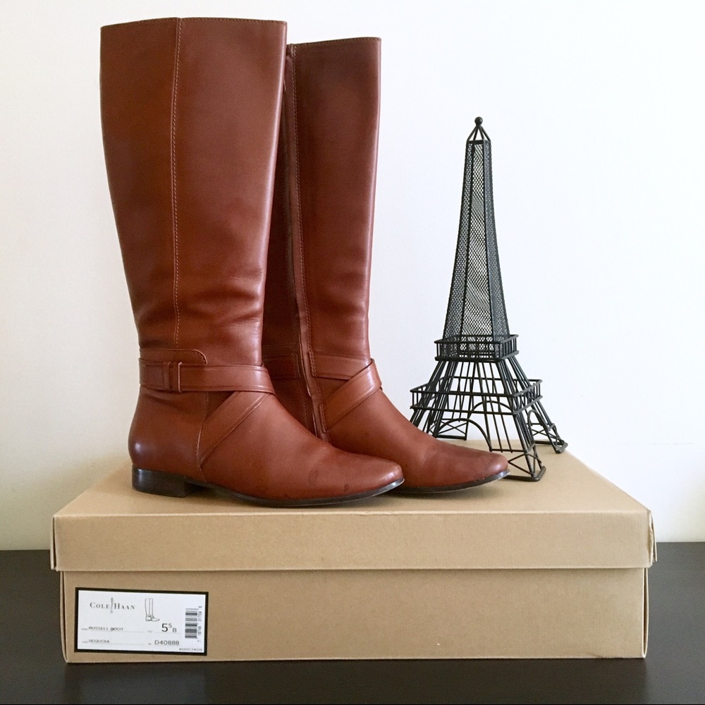 🎉HP🎉 Cole Haan "Russell" Boots Seqouia (Cognac)