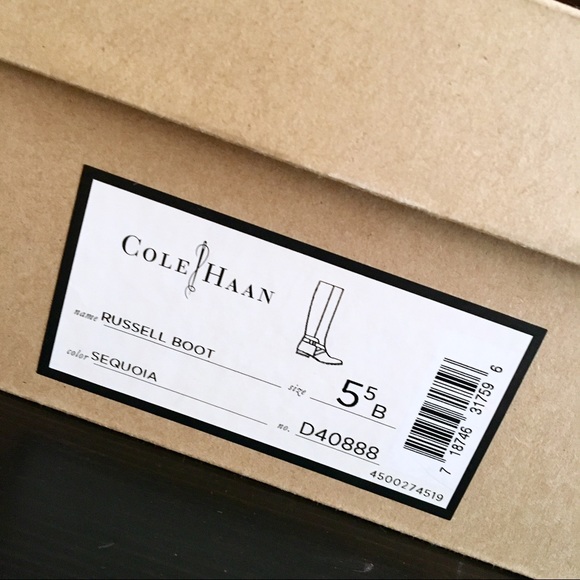 🎉HP🎉 Cole Haan "Russell" Boots Seqouia (Cognac) - Picture 7 of 8