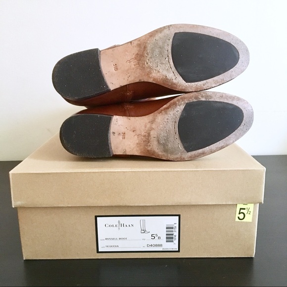 🎉HP🎉 Cole Haan "Russell" Boots Seqouia (Cognac) - Picture 8 of 8