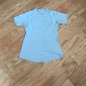 Light blue Nike running shirt