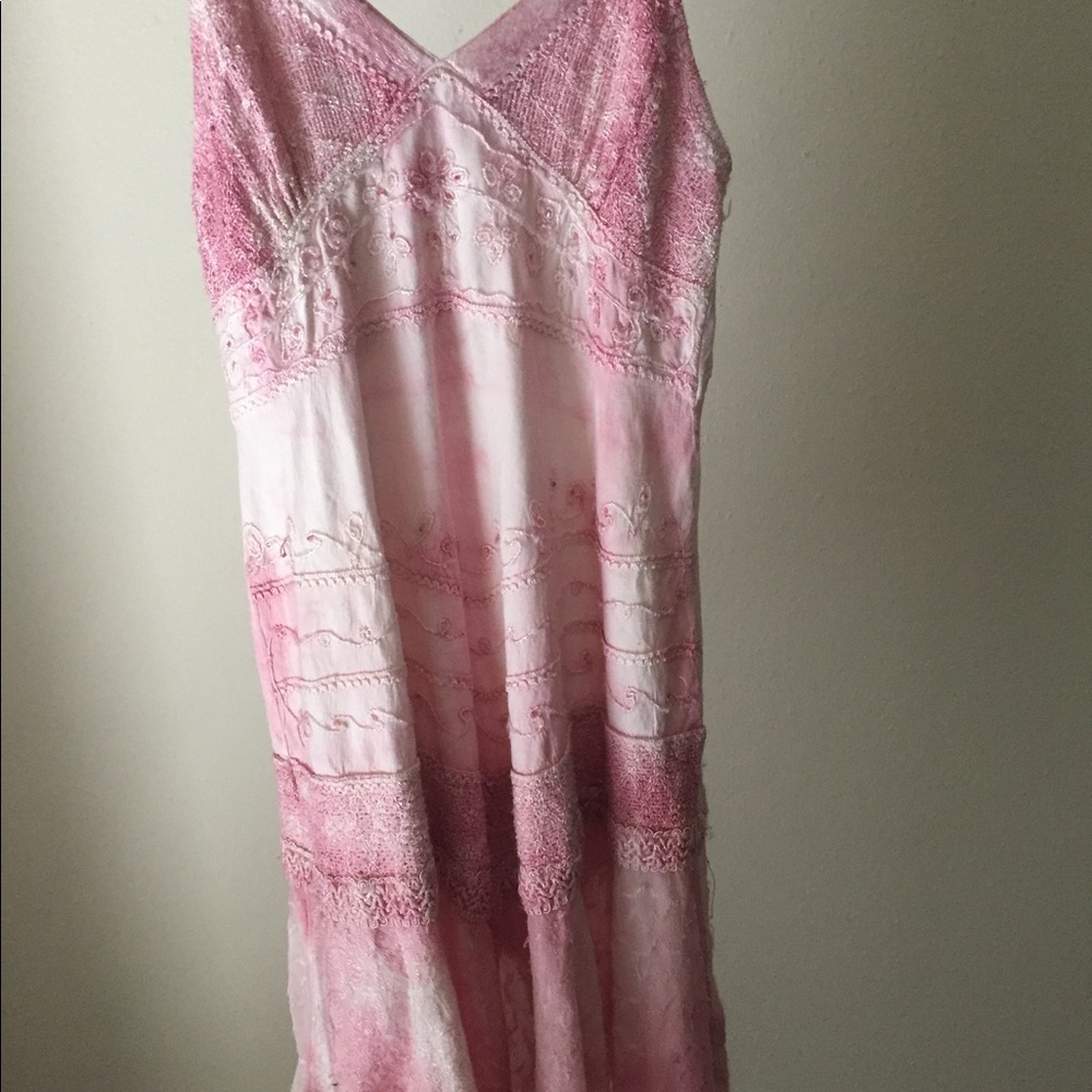 LSI Beaded/Embroidered Pink mini dress - Picture 2 of 5