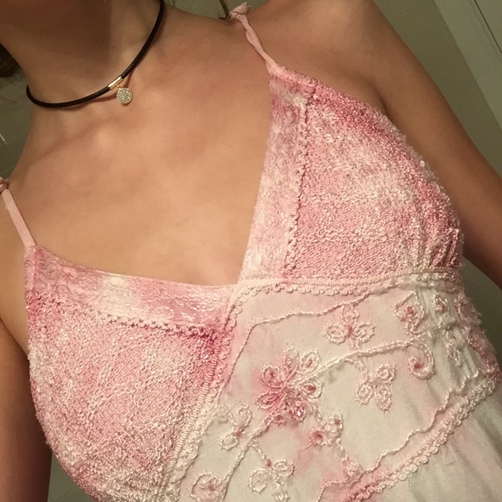 LSI Beaded/Embroidered Pink mini dress - Picture 5 of 5