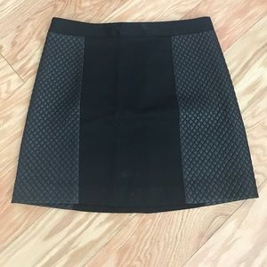 Black mini skirt