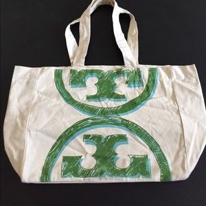 Tory Burch canvas market tote