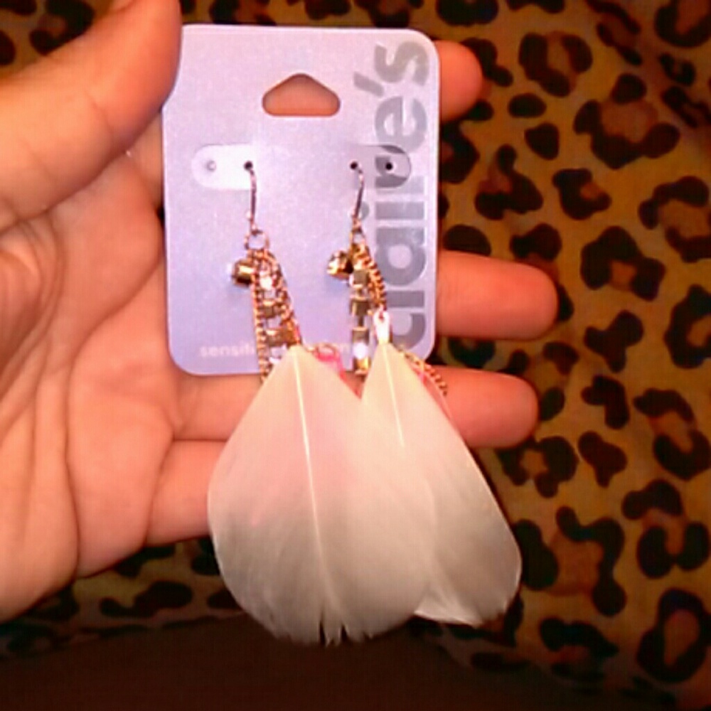 Feather earrings
