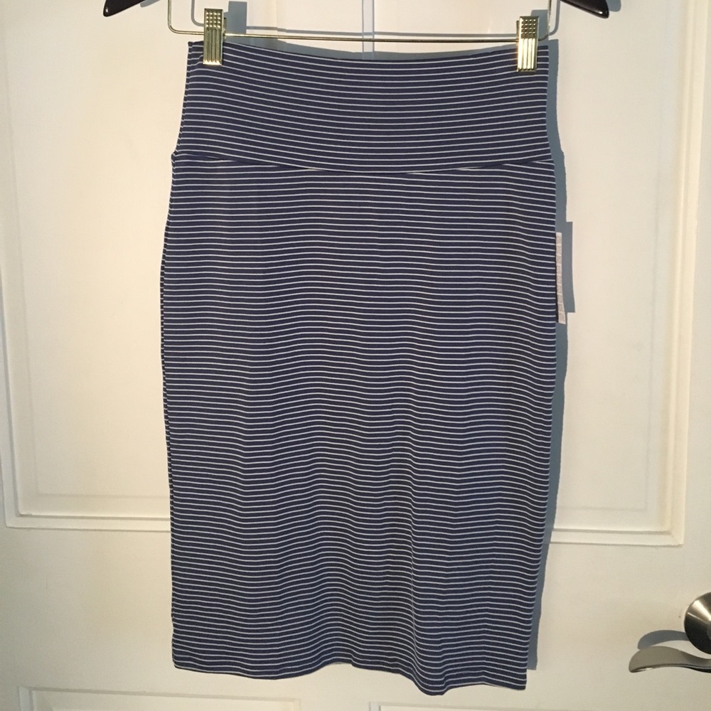 XS LLR Cassie skirt blue and white