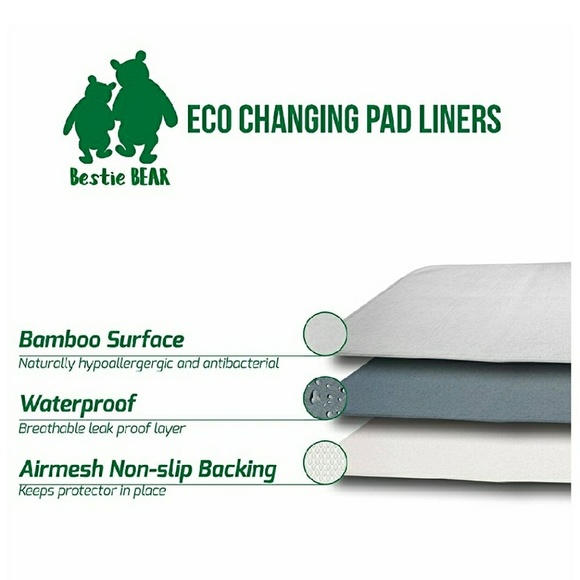🆕 Waterproof Changing Pad Liners - Picture 3 of 3