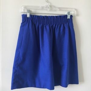 J Crew wool navy skirt
