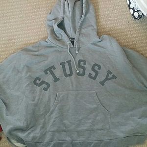 Stussy hooded poncho