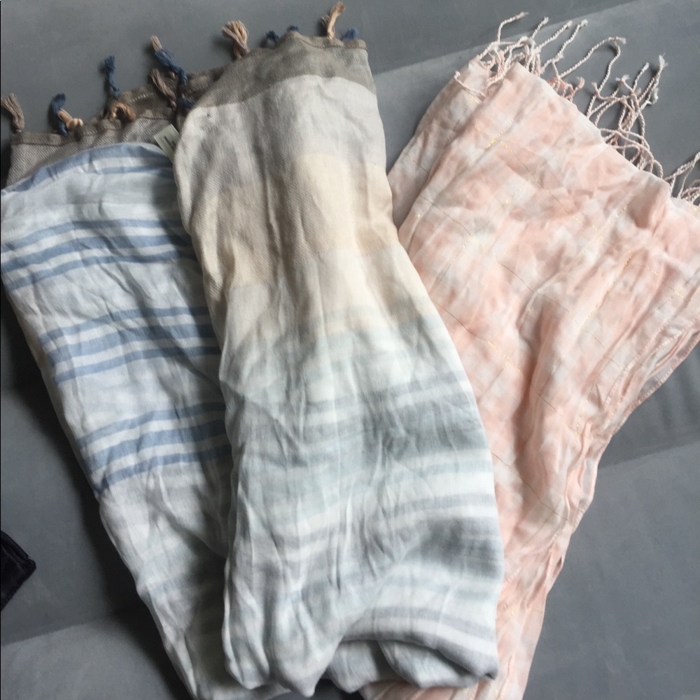 Ann Taylor and JCrew scarves set of two