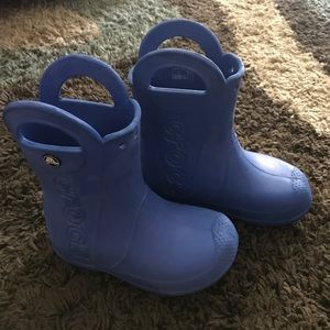 EUC crocs rain boots