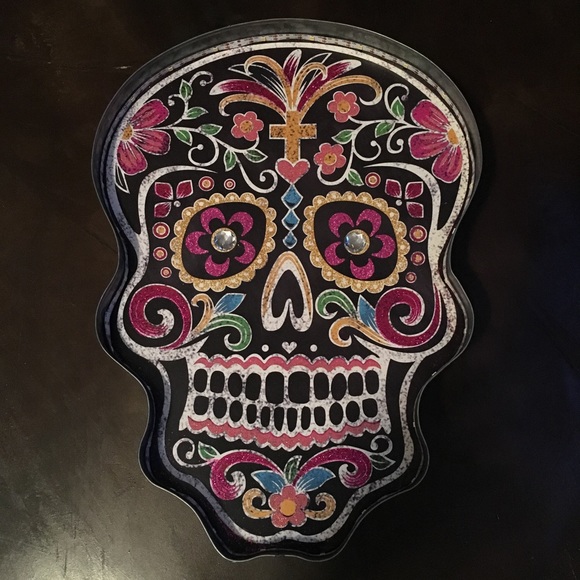 Sugar Candy Skull Skeleton Day Of The Dead Light - Picture 2 of 6