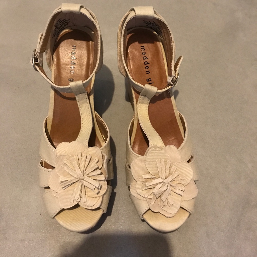 Madden Girl wedges. Never worn- new in box