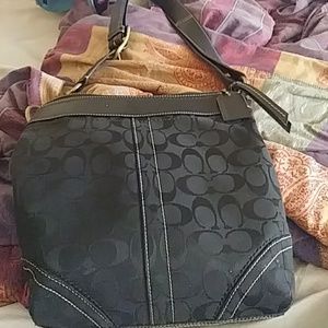 Black coach purse