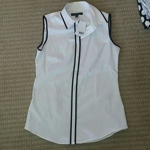 NWT Banana Republic sleeveless button down shirt