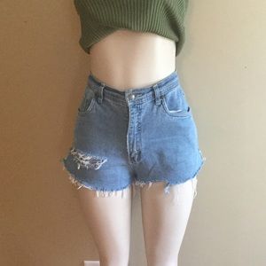 High rise shorts