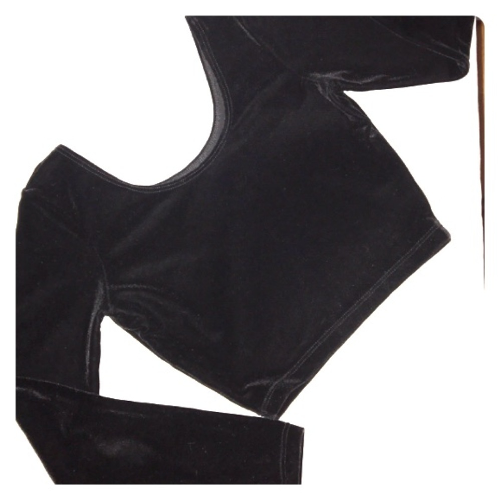 American Apparel Velvet Cropped Top