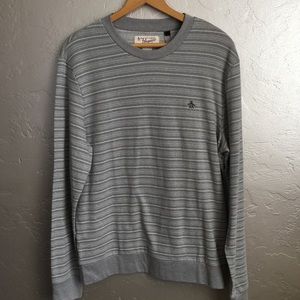 Original Penguin Striped Terry Long Sleeve