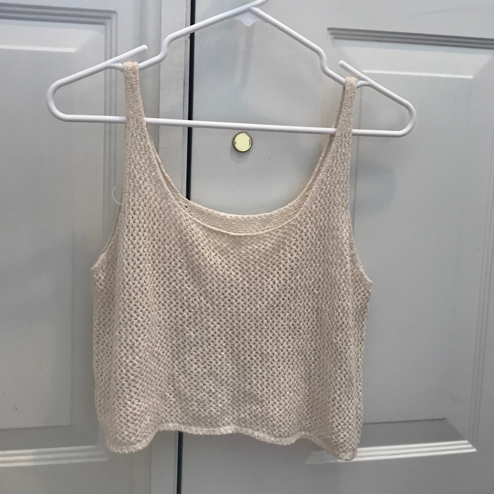 Brandy Melville crochet cropped top