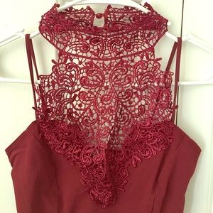 Sexy Lace-front Crop Top