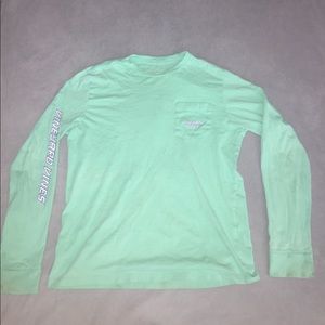 Aqua vineyard vines shirt