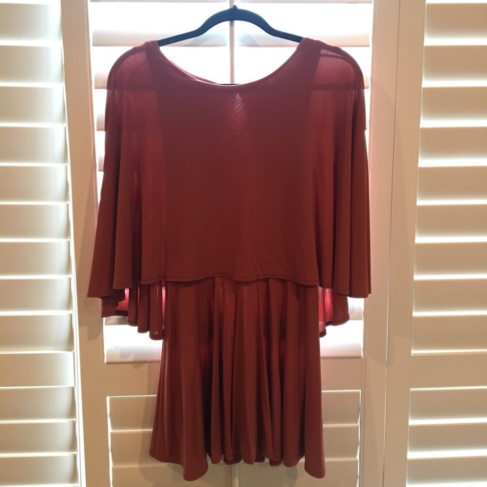 Topshop Cape Dress