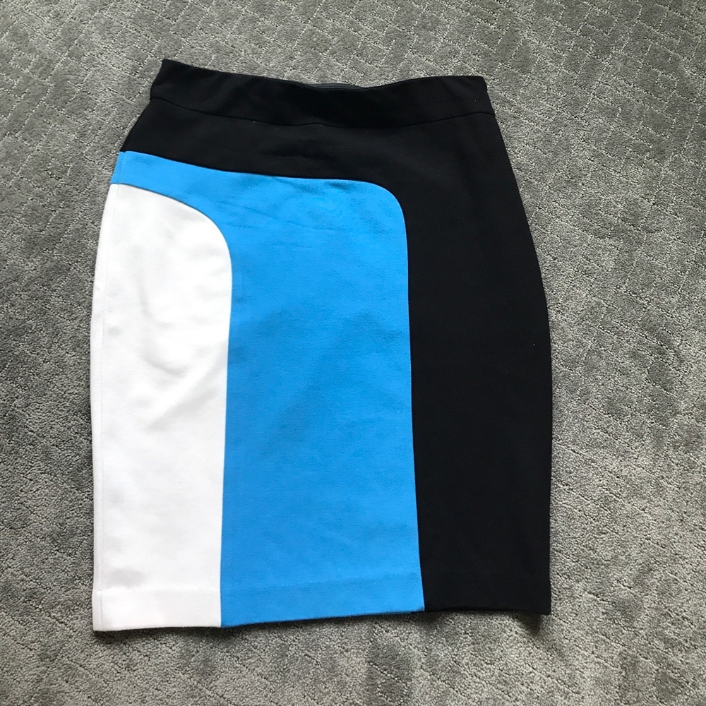 Ann Taylor color blocked skirt