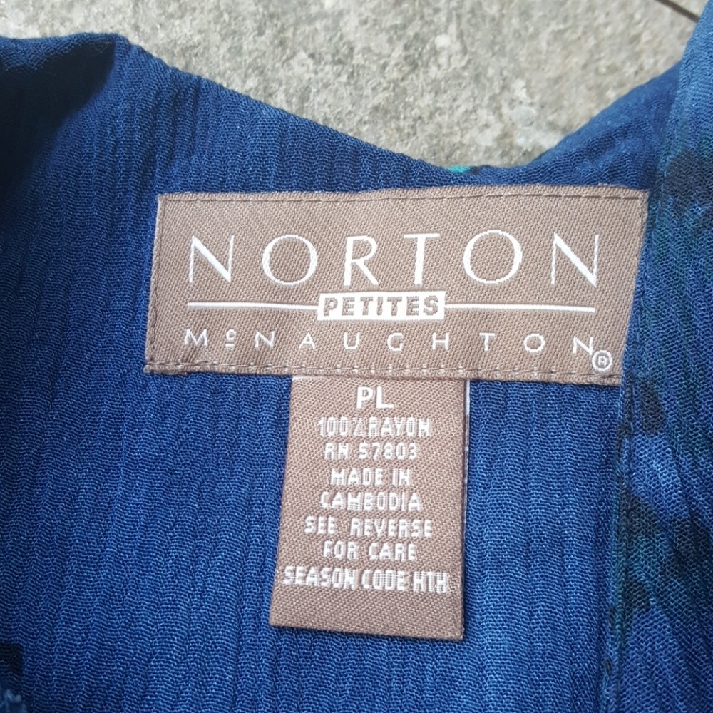 Blue Patterned Dress - image 5