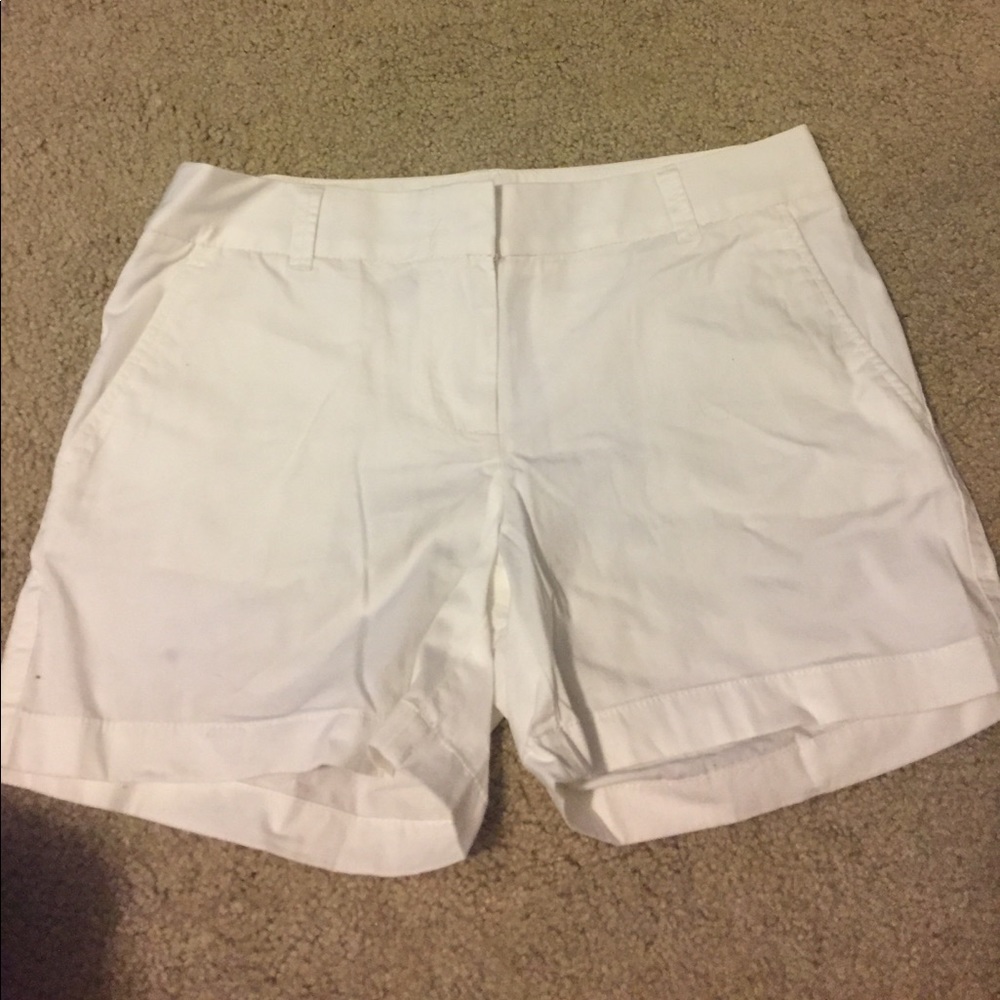 White Shorts JCrew